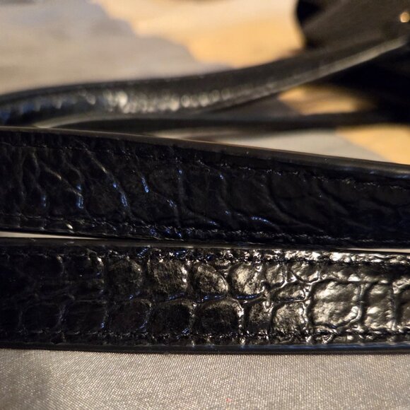 Kate Spade Elissa Black Croc Large Tote Excellent - Picture 10 of 16